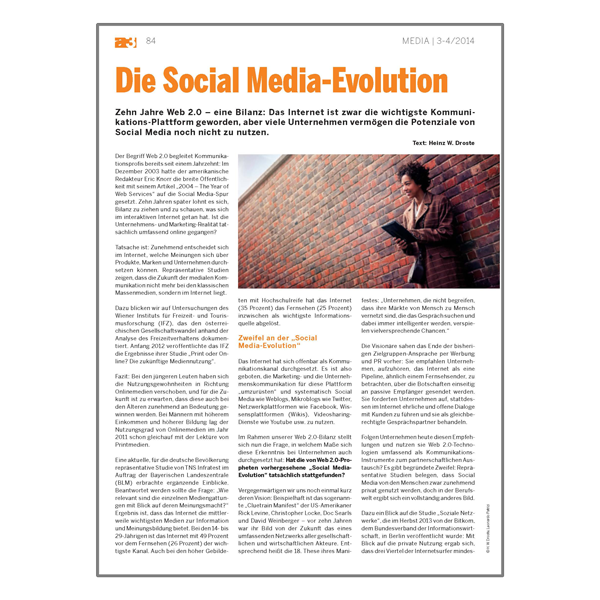 Heinz W. Droste - Die Social Media-Evolution